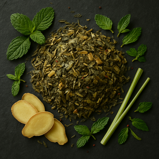 Thé aux herbes BIO à la menthe et au gingembre