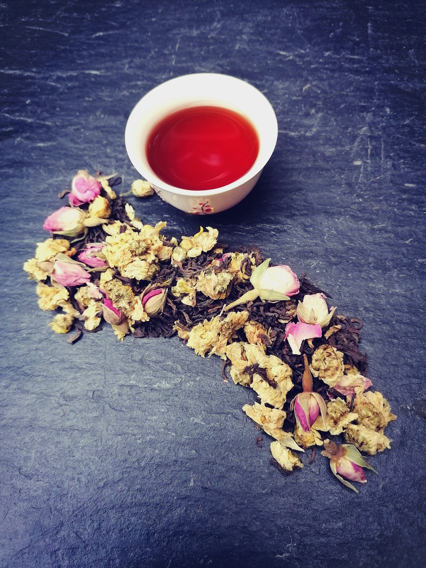 Thé Pu-Erh Chrysanthème Rose