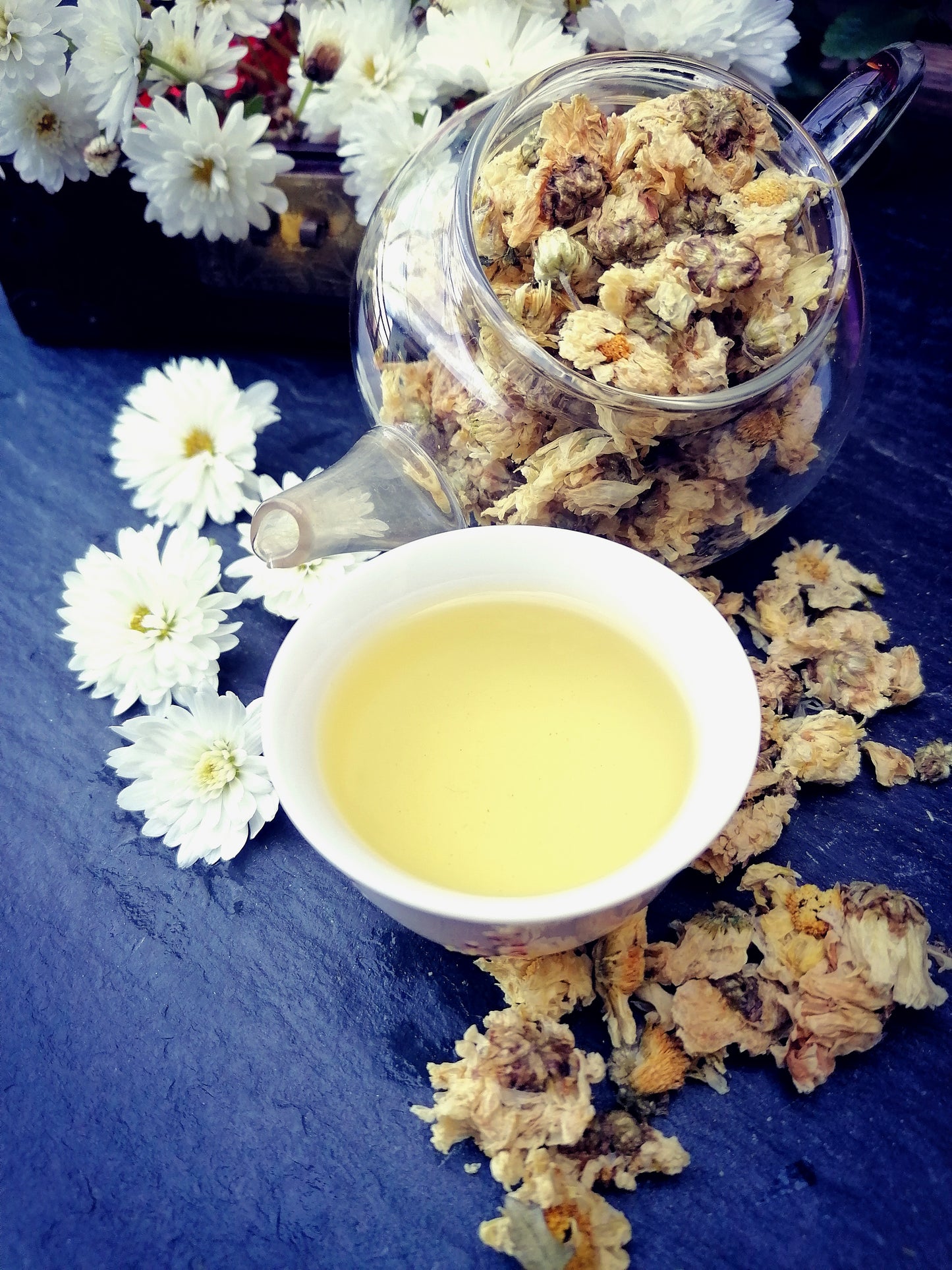 Tisane aux fleurs de chrysanthème