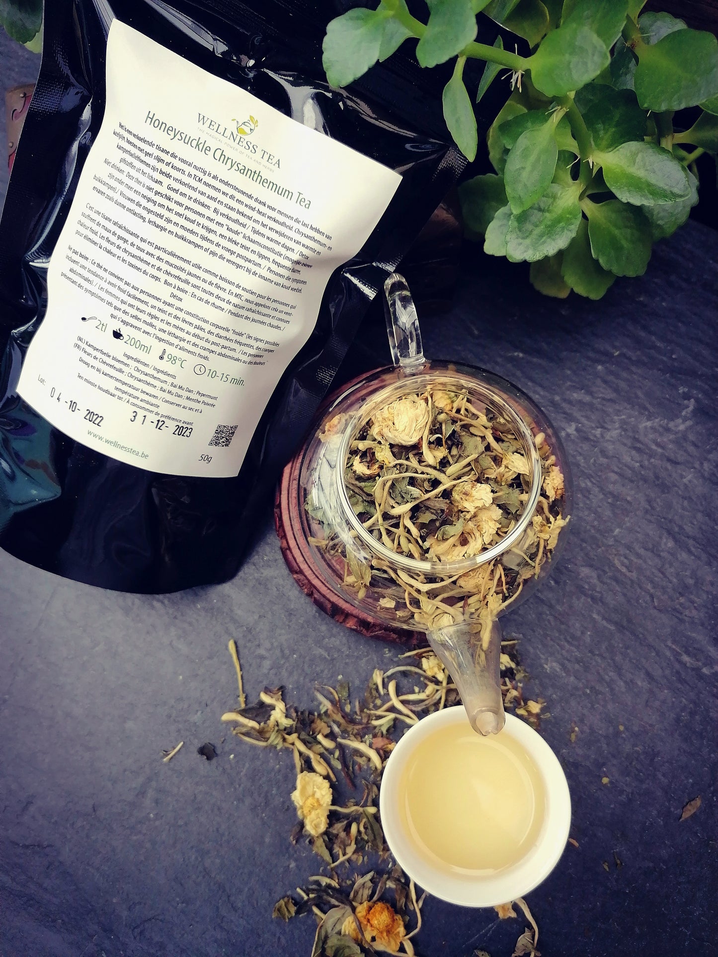 Honeysuckle Chrysanthemum Tea Package Herbs and Liquor