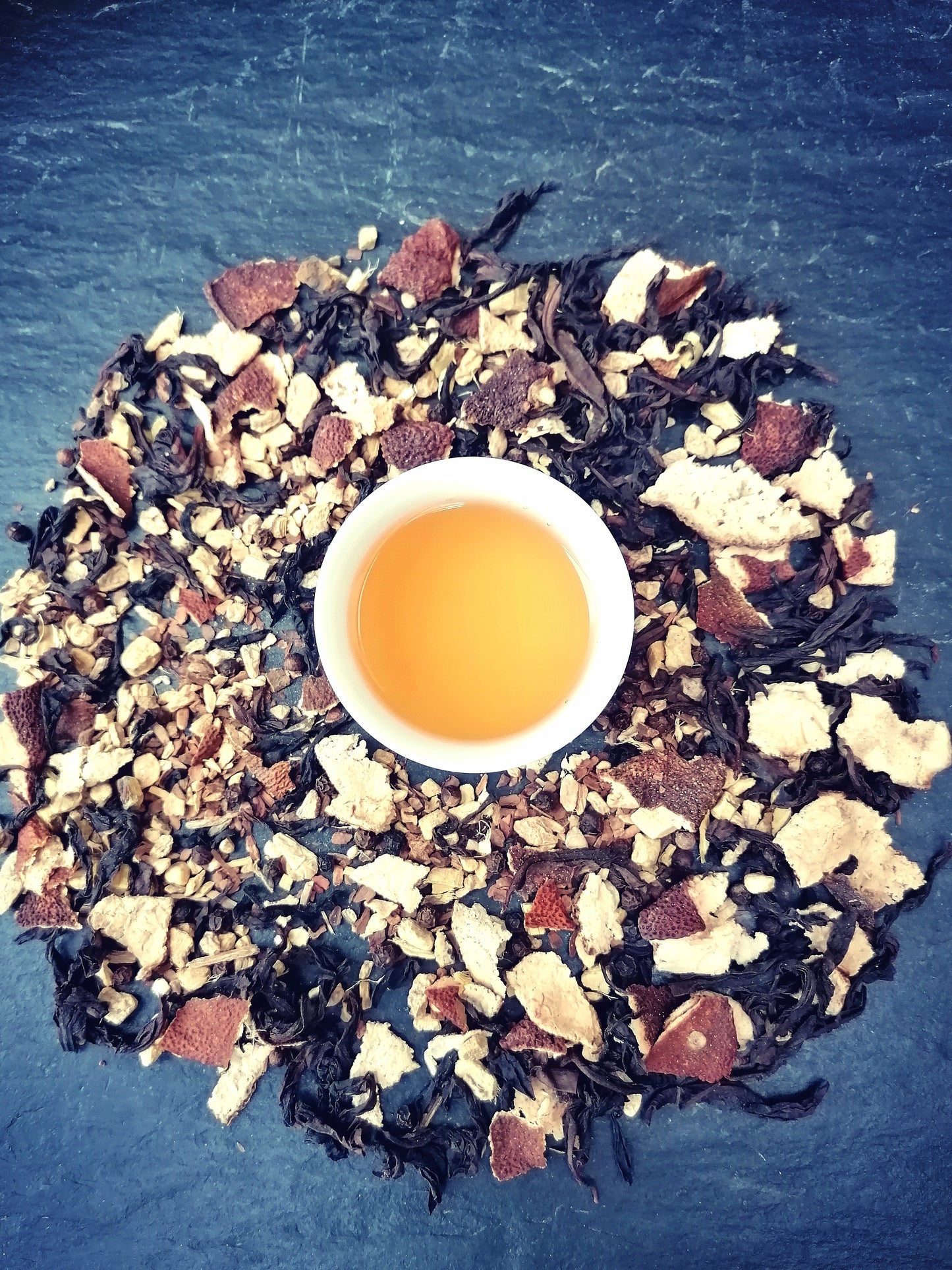 Hot and Spicy Tea Herbs and liquor, winter tea, wellness tea